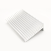 Radiateur de radiateur en alliage d\'aluminium en forme de L 101,5 x 49 x 100 mm pour les projets Raspberry Pi Blanc
