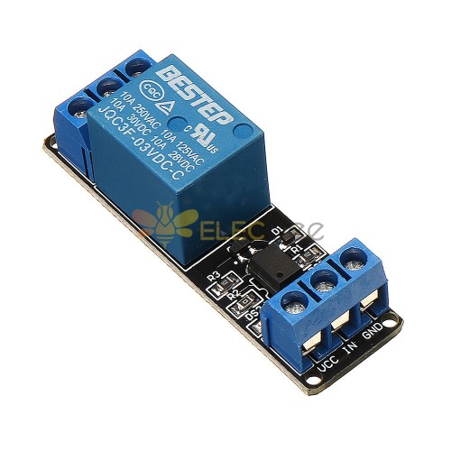 1 Channel 3.3V Low Level Trigger Relay Module Optocoupler Isolation ...