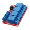 10Pcs DC12V 4 Channel Level Trigger Optocoupler Relay Module Power Supply Module