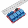 10Pcs DC12V 4 Channel Level Trigger Optocoupler Relay Module Power Supply Module