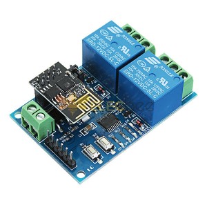 12V ESP8266 Dual WiFi Relay Module Internet Of Things Smart Home Mobile APP Remote Switch