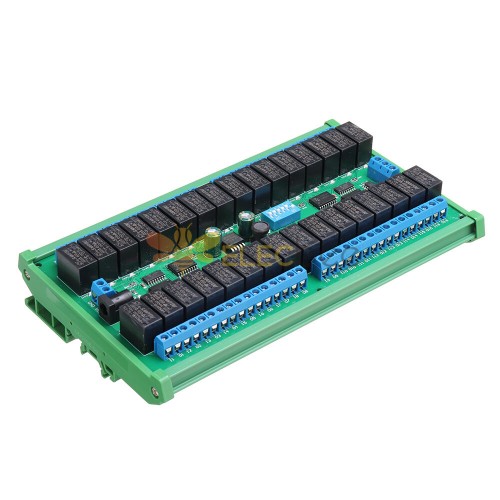 V Channel Rs Modbus Rtu Relay Module With Din Rail Box Modbus Rtu Command