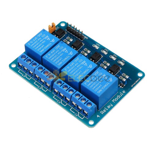 PIC ARM DSPAVRMSP430用24V4チャンネルリレーモジュールArduino用