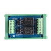 Módulo de relé de isolamento optoacoplador de 2 canais 5V/12V/24V SCM placa amplificadora de sinal PLC 12V