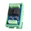 Módulo de relé de isolamento optoacoplador de 2 canais 5V/12V/24V SCM placa amplificadora de sinal PLC 5V