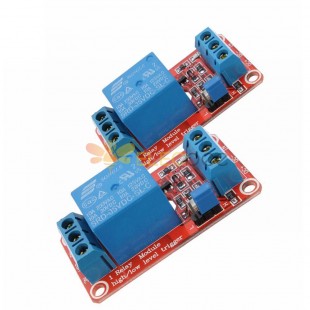 Module de relais optocoupleur de déclenchement de niveau 2 pièces 5V 1 canal pour Arduino