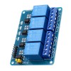 3pcs 5V 4 Channel Relay Module For PIC DSP MSP430 Blue for Arduino - products that work with official Arduino boards