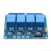 3pcs 5V 4 Channel Relay Module For PIC DSP MSP430 Blue for Arduino - products that work with official Arduino boards