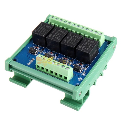 4CH Channel Optocoupler Isolation Relay Module 5V/12V/24V SCM PLC ...