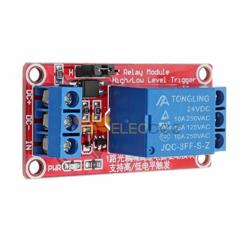 5Pcs 24V 1 Channel Level Trigger Optocoupler Relay Module