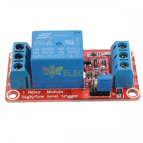 5Pcs 5V 1-Channel H/L Trigger Optocoupler Relay Module