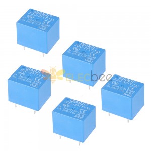 5Pcs QIANJI JQC-3F(T73)-5VDC 12VDC T73 5V 12V 10A 5Pin Relay Module