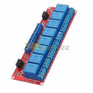 5V 8 Channel Level Trigger Optocoupler Relay Module