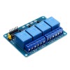 5pcs 5V 4 Channel Relay Module PIC DSP MSP430 Blue for Arduino - products that work with official Arduino boards