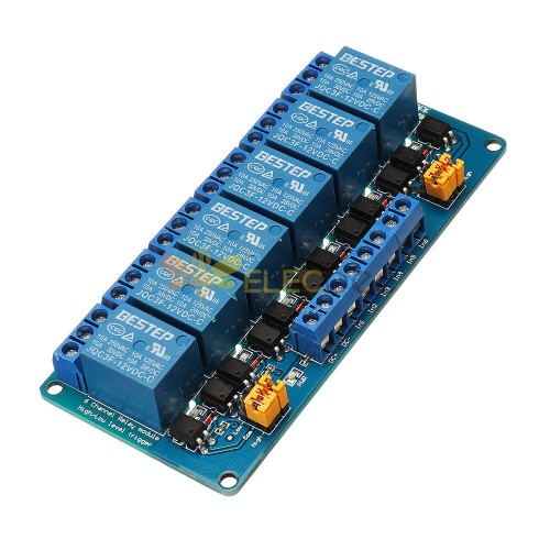 6 Channel 12V Relay Module High And Low Level Trigger BESTEP for ...