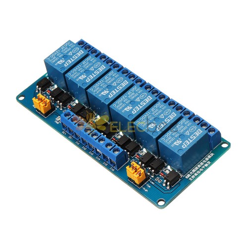 6 Channel 12V Relay Module High And Low Level Trigger for Arduino - products that work with official Arduino boards