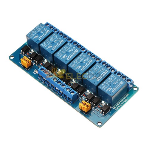 6 Channel 5V Relay Module High And Low Level Trigger BESTEP for Arduino ...