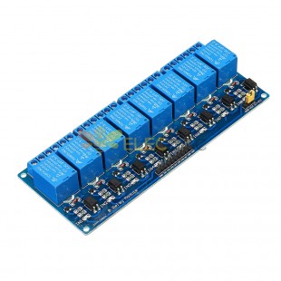 Módulo de relé de 8 canais 24V com módulo de relé de isolamento optoacoplador para Arduino