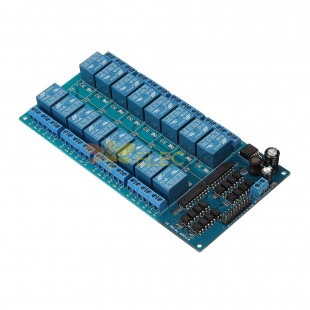 16 Channel 24V Relay Module LM2596 With Optocoupler Protection Low Level Trigger For Auduino