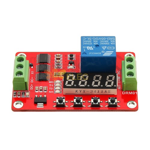 SRD-05VDC-SL-C Modulo Scheda Temporizzatore Timer 5V 12V con 1 relè RELAY e  piu