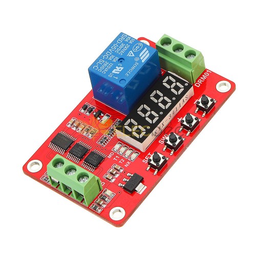 DC 24V Multifunctional Relay Module With LED Display Delay /Self Lock / Cycle / Timing