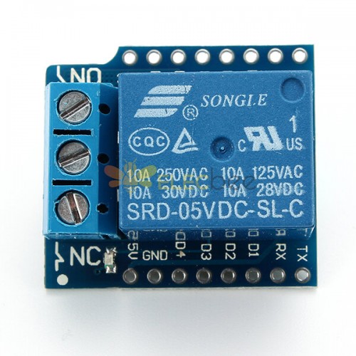 DC 5V 1CH Relay Shield V2 Version 2 For D1 Mini ESP8266 WiFi Module