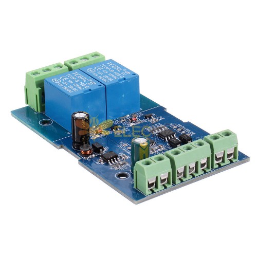 Dual 2-way Relay Module Switch Input And Output Rs485 Ttl Communication 