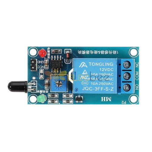 Flame Flare Detection Module Flame Sensor 12V Relay Board Infrared ...