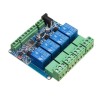 Modbus RTU 4-Kanal-Relaismodul 4CH Eingang Optokoppler Isolation RS485 MCU für Arduino