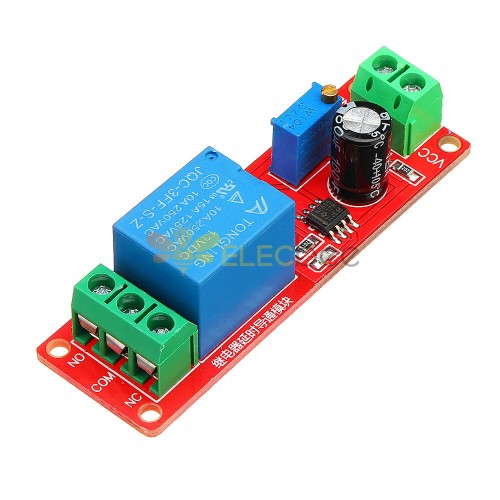 NE555 Modulo relè temporizzato con chip Interruttore a tempo singolo con  interruttore fisso 12V