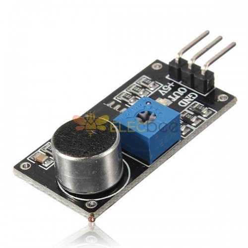 10 Uds. Módulo de Sensor de detección de sonido LM393 Chip Electret micrófono para Arduino