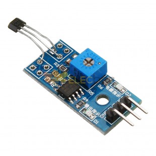 10pcs 5V/3.3V Speed Measurement Hall Sensor Module Hall Switch Motor Tachometer Module For DIY