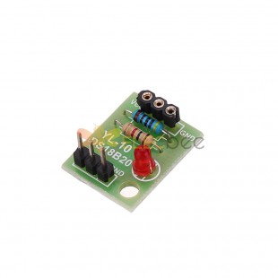 10pcs DS18B20 Module de capteur de température Module de mesure de température sans puce DIY Kit électronique pour Arduino - produits qui fonctionnent avec les cartes officielles Arduino