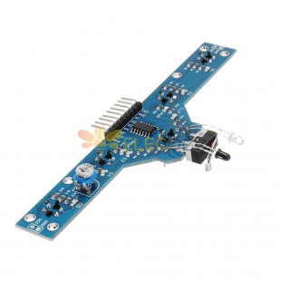 10pcs Five Road Tracing Module Tracing Sensor Module 5 Functions Intelligent Vehicle Control Board