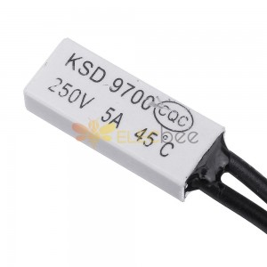 10個KSD9700250V5A45℃プラスチックサーモスタット温度センサースイッチNC