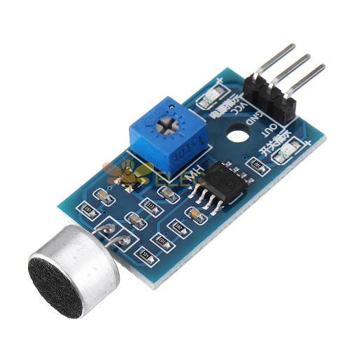 Módulo de Sensor de detección de sonido 20 piezas LM393 para Kit de vehículo de Sensor de transductor de condensador Para Som