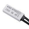 20pcs Normal Open KSD9700 250V 5A 45℃ Plastic Thermostatic Temperature Sensor Switch NO