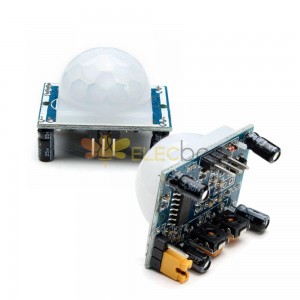 Módulo de sensor infravermelho humano de 2 peças HC-SR501 incluindo lente
