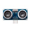 3Pcs HC-SR04 RGB 광 거리 센서가 있는 초음파 모듈 장애물 회피 센서 Arduino용 스마트 자동차 로봇-공식 Arduino 보드와 함께 작동하는 제품
