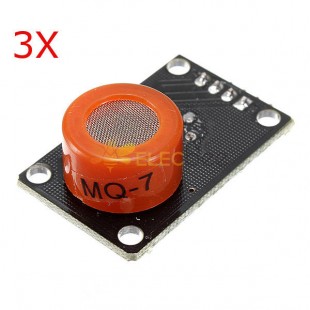 3 piezas MQ-7 MQ7 CO Módulo de sensor de gas de monóxido de carbono