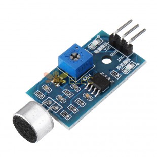 Módulo de Sensor de detección de sonido LM393 de 3 uds para Kit de vehículo de Sensor de transductor de condensador Para Som