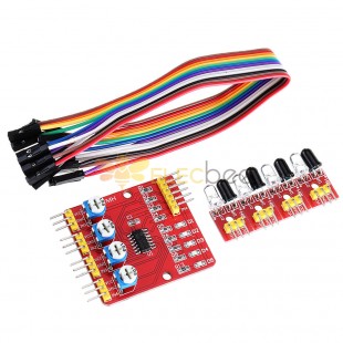 4CH Channel Infrared Tracing Module Patrol Four-way Sensor For Car Robot Obstacle Avoidance