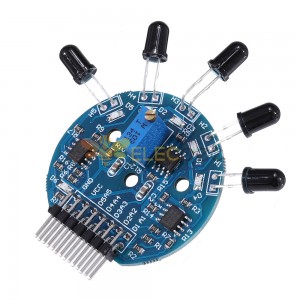 5 Channel Flame Sensor Module Analog Dgital Dual Output Fire Extinguishing Robot Flame AlSystem Module