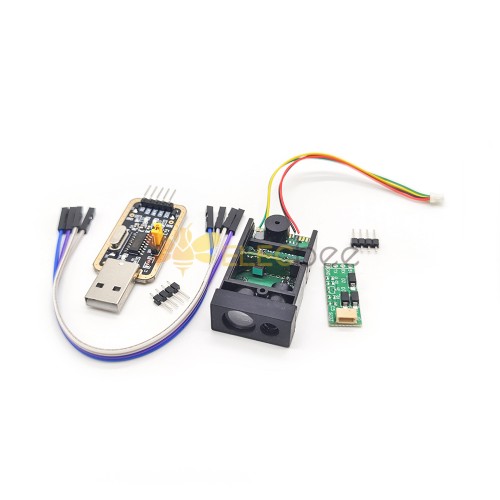 50m164ft Laser Distance Measuring Sensor Meter Range Finder Module Single Serial Ttl Signal To Pc 3376