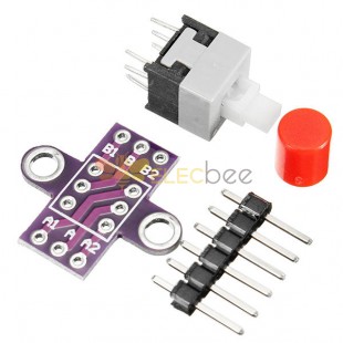 5Pcs -010 With Lock Button Self-locking Switch Double Row Switch