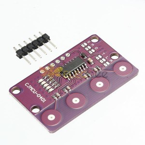 5 peças -0401 botão de 4 bits sensor de proximidade de toque capacitivo com função de travamento automático para
