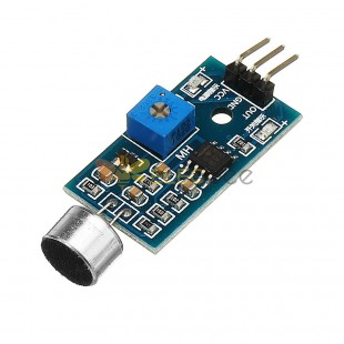 Módulo de Sensor de detección de voz, 5 uds., módulo de reconocimiento de sonido, módulo de Sensor de micrófono de alta sensibilidad DC 3,3 V-5V