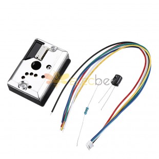 5 uds GP2Y1014AU0F módulo de Sensor de polvo óptico compacto Sensor de partículas de humo Detector PM2.5 con Cable