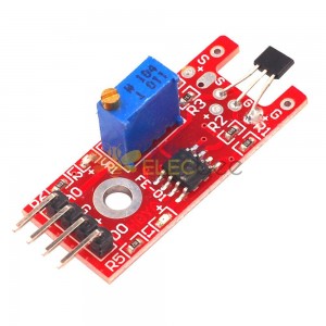 5 peças KY-024 4 pinos interruptores magnéticos lineares módulo sensor de contagem de velocidade Hall para Arduino