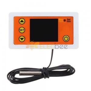 5 pz W3231 Incubatrice Regolatore di Temperatura Termometro Freddo/Calore Digitale Doppio Display con Sensore NTC DC24V